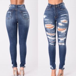 Fashion Nova Distressed Jeans
